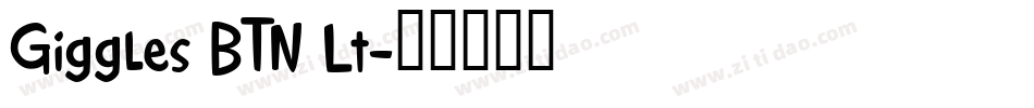 Giggles BTN Lt字体转换